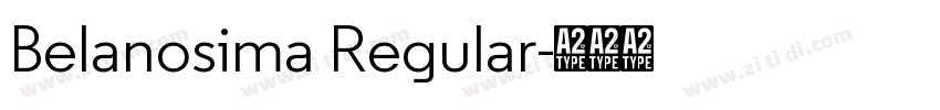 Belanosima Regular字体转换